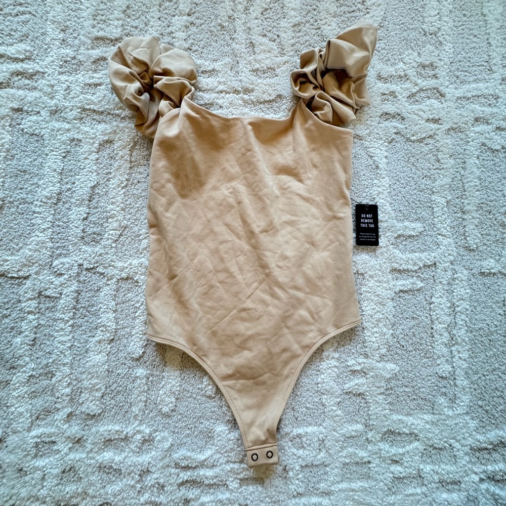 EXPRESS bodysuit ruffle straps